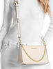 Michael Michael Kors Jet Set Medium Saffiano Leather Crossbody Bag Light Cream