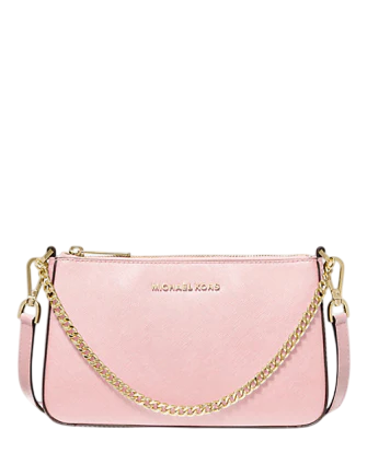 Michael Michael Kors Jet Set Medium Saffiano Leather Crossbody Bag Powder Blush