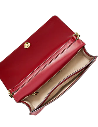 Michael Michael Kors Jet Set Medium Signature Logo Crossbody Bag Cherry