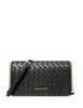 Michael Michael Kors Jet Set Medium Woven Crossbody Bag Black