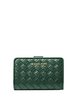 Michael Michael Kors Jet Set Medium Woven Wallet Moss