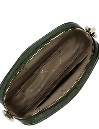 Michael Michael Kors Jet Set Pebbled Leather Camera Crossbody Bag