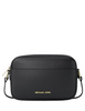 Michael Michael Kors Jet Set Pebbled Leather Camera Crossbody Bag Black