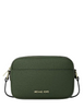 Michael Michael Kors Jet Set Pebbled Leather Camera Crossbody Bag Moss