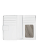 Michael Michael Kors Jet Set Printed Signature Logo Bi Fold Wallet Optic White
