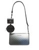Michael Michael Kors Jet Set Small Ombre Signature Logo Crossbody Bag with Case for Apple Airpods Pro Black Combo