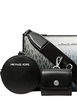 Michael Michael Kors Jet Set Small Ombre Signature Logo Crossbody Bag with Case for Apple Airpods Pro Black Combo