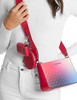 Michael Michael Kors Jet Set Small Ombre Signature Logo Crossbody Bag with Case for Apple Airpods Pro  Dark Raspberry 