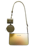 Michael Michael Kors Jet Set Small Ombre Signature Logo Crossbody Bag with Case for Apple Airpods Pro Olive Combo