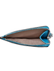 Michael Michael Kors Jet Set Small Pebbled Leather Card Case Wristlet Milos Blue