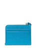 Michael Michael Kors Jet Set Small Pebbled Leather Card Case Wristlet Milos Blue
