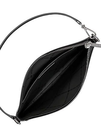 Michael Michael Kors Jet Set Small Pebbled Leather Convertible Wristlet Black