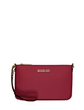 Michael Michael Kors Jet Set Small Pebbled Leather Convertible Wristlet Cherry