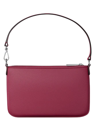 Michael Michael Kors Jet Set Small Pebbled Leather Convertible Wristlet Dark Raspberry