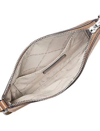 Michael Michael Kors Jet Set Small Pebbled Leather Convertible Wristlet Driftwood