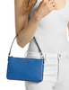 Michael Michael Kors Jet Set Small Pebbled Leather Convertible Wristlet Galaxy Blue