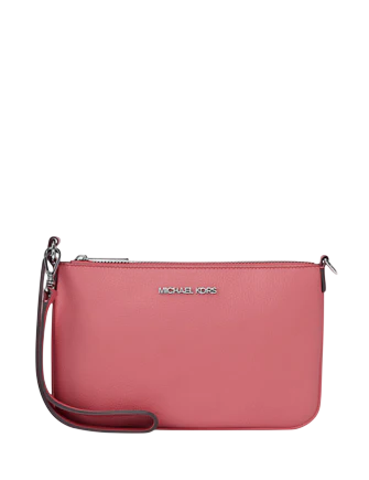Michael Michael Kors Jet Set Small Pebbled Leather Convertible Wristlet Hibiscus