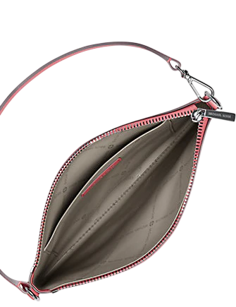 Michael Michael Kors Jet Set Small Pebbled Leather Convertible Wristlet Hibiscus