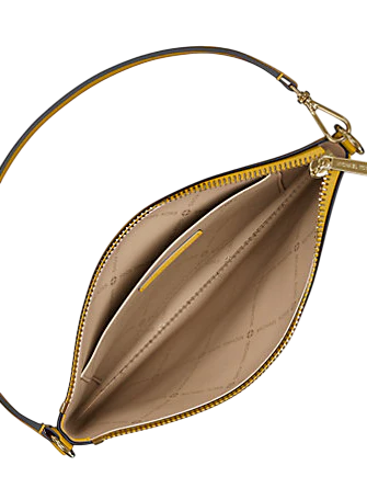 Michael Michael Kors Jet Set Small Pebbled Leather Convertible Wristlet Honey