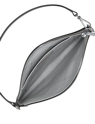 Michael Michael Kors Jet Set Small Pebbled Leather Convertible Wristlet Pearl Grey