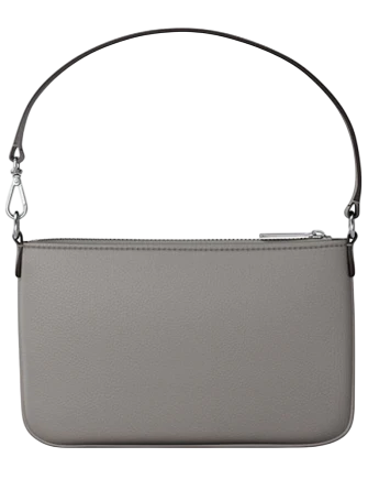 Michael Michael Kors Jet Set Small Pebbled Leather Convertible Wristlet Pearl Grey