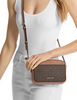 Michael Michael Kors Jet Set Small Signature Logo Camera Crossbody Bag Brown