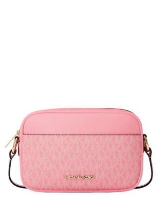 Michael Michael Kors Jet Set Small Signature Logo Camera Crossbody Bag