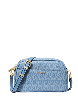 Michael Michael Kors Jet Set Small Signature Logo Camera Crossbody Bag