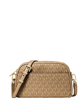 Michael Michael Kors Jet Set Small Signature Logo Camera Crossbody Bag