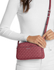 Michael Michael Kors Jet Set Small Signature Logo Camera Crossbody Bag Oxblood