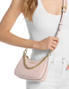Michael Michael Kors Jet Set Small Signature Logo Convertible Crossbody Bag Powder Blush