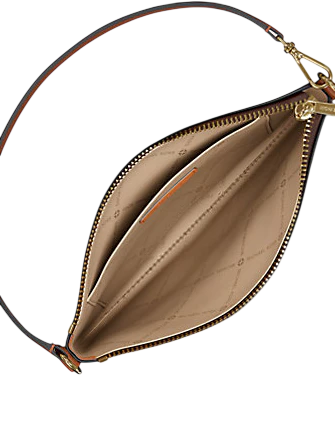 Michael Michael Kors Jet Set Small Signature Logo Convertible Wristlet Brown