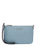 Michael Michael Kors Jet Set Small Signature Logo Convertible Wristlet Pale Ocean