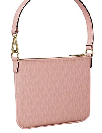 Michael Michael Kors Jet Set Small Signature Logo Convertible Wristlet Powder Blush