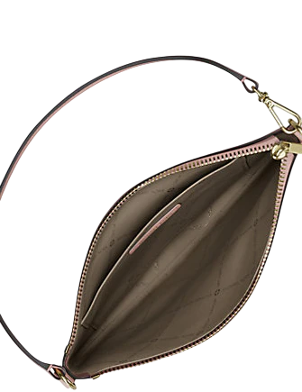 Michael Michael Kors Jet Set Small Signature Logo Convertible Wristlet Powder Blush