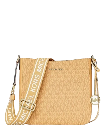 Michael Michael Kors Jet Set Small Signature Logo Crossbody Bag Honeywheat