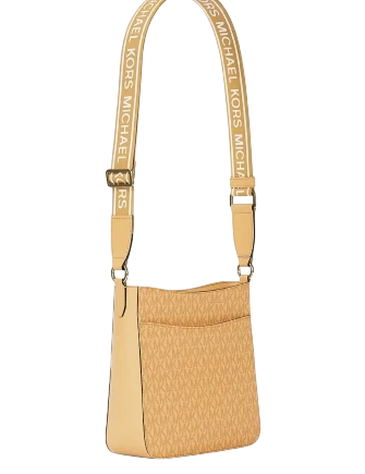 Michael Michael Kors Jet Set Small Signature Logo Crossbody Bag Honeywheat