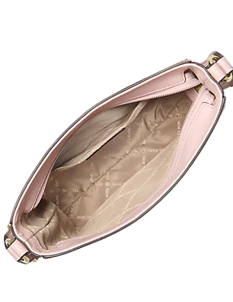 Michael Michael Kors Jet Set Small Signature Logo Crossbody Bag Powder Blush