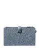 Michael Michael Kors Jet Set Travel Embellished Denim Wristlet Washed Denim