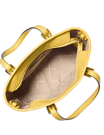 Michael Michael Kors Jet Set Travel Extra-Small Logo Top-Zip Tote Bag Daisy Yellow