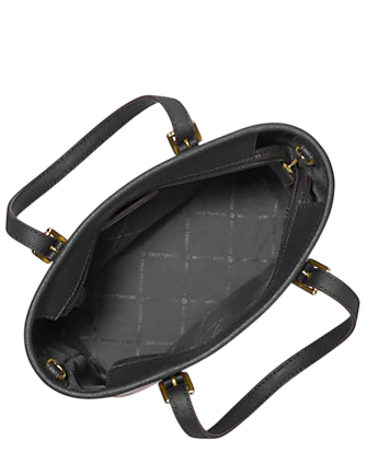 Michael Michael Kors Jet Set Travel Extra-Small Saffiano Leather Top-Zip Tote Bag Black