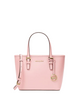 Michael Michael Kors Jet Set Travel Extra-Small Saffiano Leather Top-Zip Tote Bag Powder Blush
