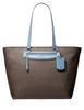 Michael Michael Kors Jet Set Travel Extra Large Signature Logo Tote Bag Chambray