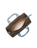 Michael Michael Kors Jet Set Travel Extra Small Signature Logo Duffel Crossbody Bag Chambray