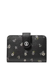 Michael Michael Kors Jet Set Travel Floral Printed Billfold Wallet Black