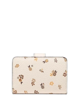 Michael Michael Kors Jet Set Travel Floral Printed Billfold Wallet Light Cream