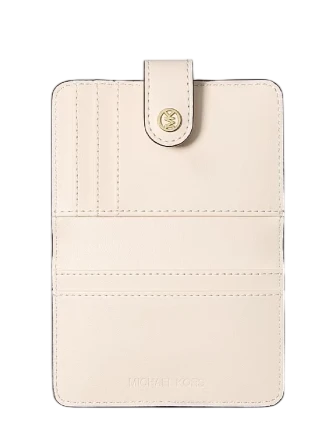 Michael Michael Kors Jet Set Travel Floral Printed Billfold Wallet Light Cream