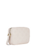 Michael Michael Kors Jet Set Travel Large Logo Debossed Camera Crossbody Bag Light Cream