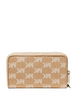 Michael Michael Kors Jet Set Travel Large Logo Jacquard Denim Smartphone Wallet Camel