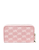Michael Michael Kors Jet Set Travel Large Logo Jacquard Denim Smartphone Wallet Powder Blush